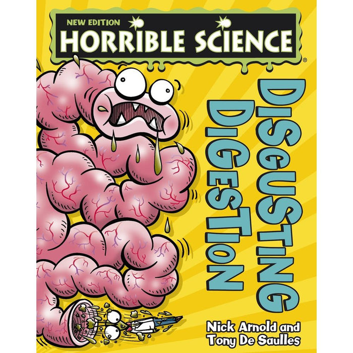 Horrible Science 3 Books Set By  Nick Arnold and Tony De Saulles (Blood, Bones and Body ,BitsBulging Brains, Disgusting Digestion) - The Book Bundle