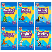 Preschool Activity Books For Ages 3-4 6 Books Collection Set - Non Fiction - Paperback - The Book Bundle
