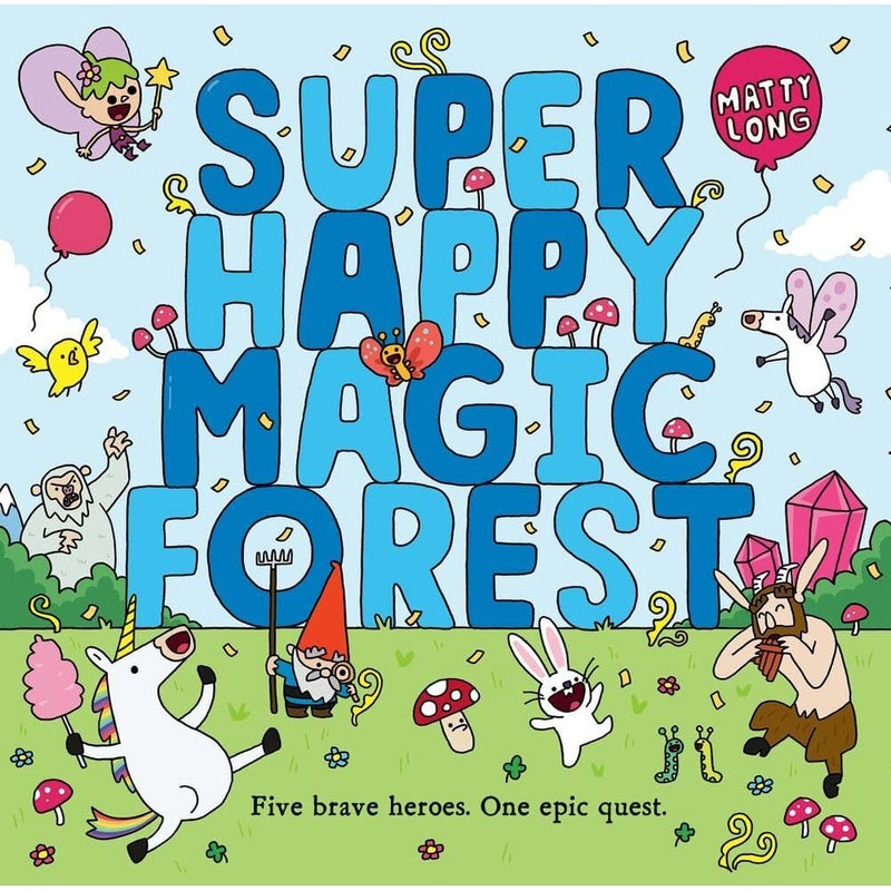 Seven-book set of Super Happy Magic Forest by Matty Long, featuring colorful paperback covers from Oxford University Press.