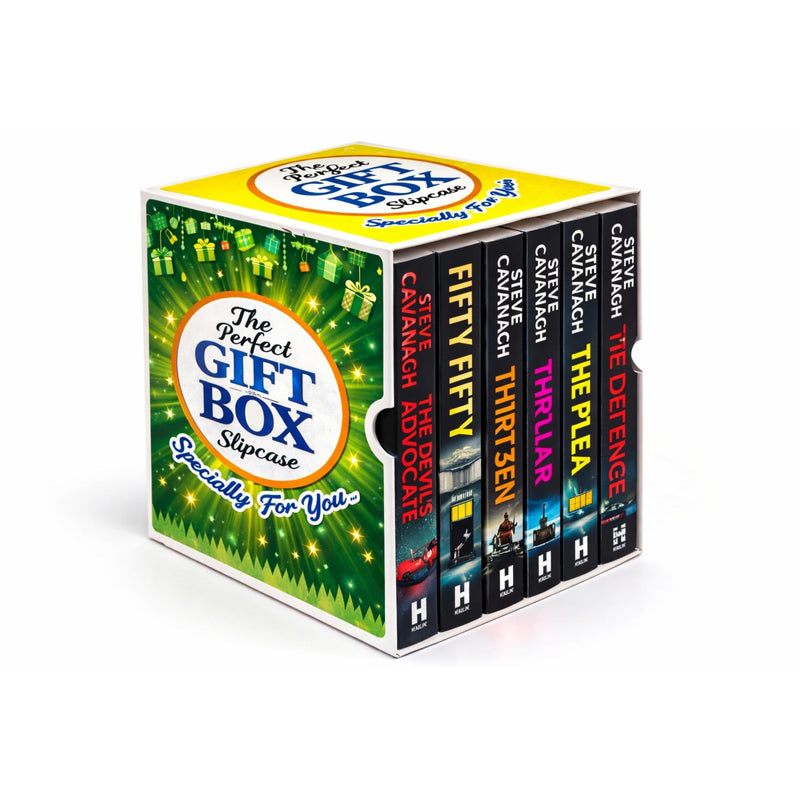 Eddie Flynn Series 6 Books Collection Set In Gift Slipcase By Steve Cavanagh (Thirteen, The Defence, The Plea, The Liar, Fifty-Fifty, The Devil's Advocate): 1-6 - The Book Bundle