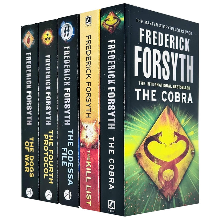 Frederick Forsyth 5 Books Collection Set (The Cobra, The Kill List, The Odessa File, The Fourth Protocol & The Dogs Of War) - The Book Bundle