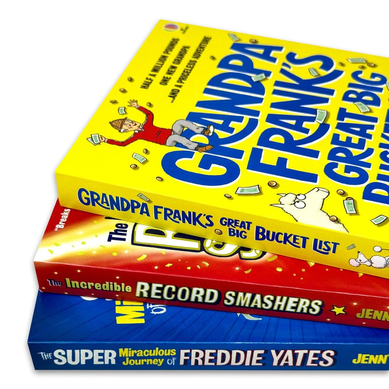 Grandpa Frank's Great Big Bucket List & The Incredible Record Smashers 3-Book Set by Jenny Pearson - Fiction - Paperback