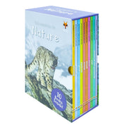 Set of 10 hardback nature discovery books for children ages 3-8, featuring animals and habitats by Jasmine Brooke.