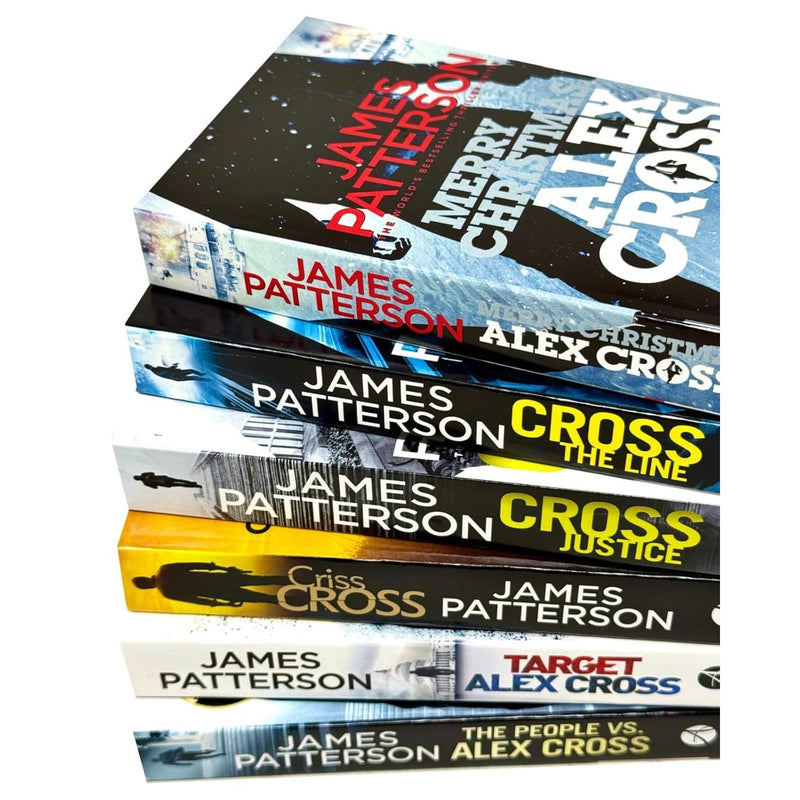 Six paperback Alex Cross series books by James Patterson in a collection set, featuring crime and thriller fiction titles.