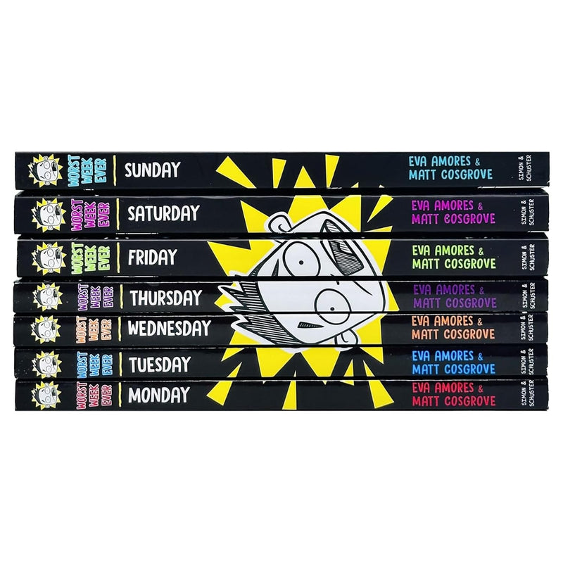 Worst Week Ever! Series 7 Books Collection Set By Eva Amores & Matt Cosgrove Tuesday, Wednesday - The Book Bundle