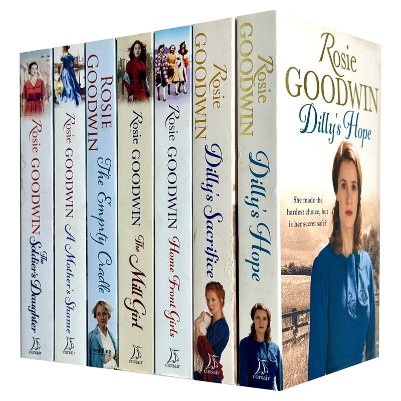 Rosie Goodwin 7 Books Collection Set The Empty Cradle, Home Front Girls, The Maid's Courage