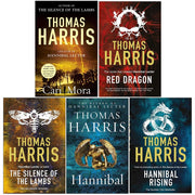 Five-book Thomas Harris series collection featuring Cari Mora and Hannibal Lecter novels, including Red Dragon and Silence of the Lambs.