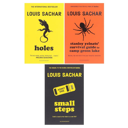 The Holes Series 3 Books Set by Louis Sachar ( Holes, Small Steps, Stanley Yelnats' Survival Guide to Camp Green Lake) - The Book Bundle
