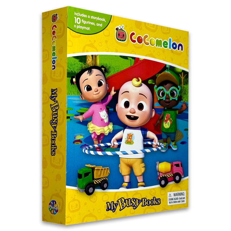 Cocomelon My Busy Books Includes a Storybook , 10 Figurines and a Playmat by Phidal Publishing- Ages 3–5 - Board Book