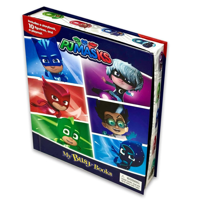 My Busy Book PJ Masks Story Playmat 10 Figures Catboy Gekko Owlette Luna- Fiction - BoardBook