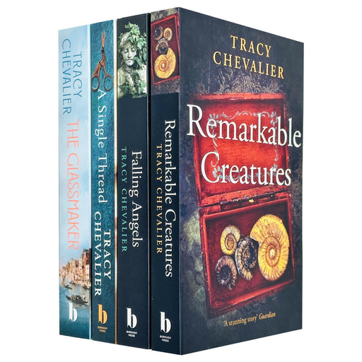 Tracy Chevalier Collection 4 Books Set (Remarkable Creatures, Falling Angels, A Single Thread and The Glassmaker) - The Book Bundle