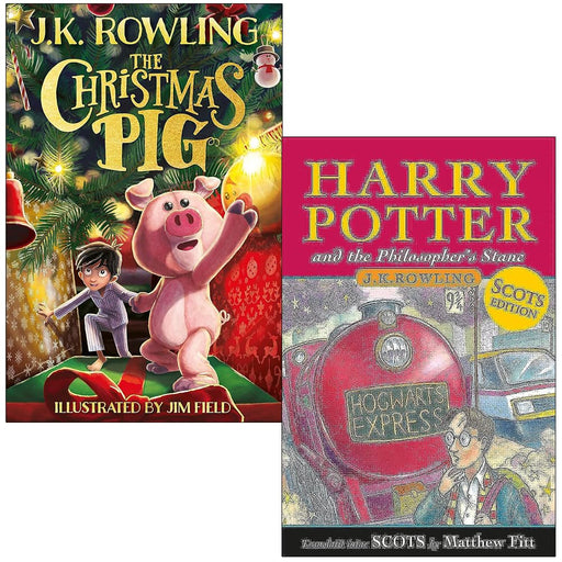 The Christmas Pig and Harry Potter and the Philosopher's Stane By J.K. Rowling 2 Books Collection Set - The Book Bundle