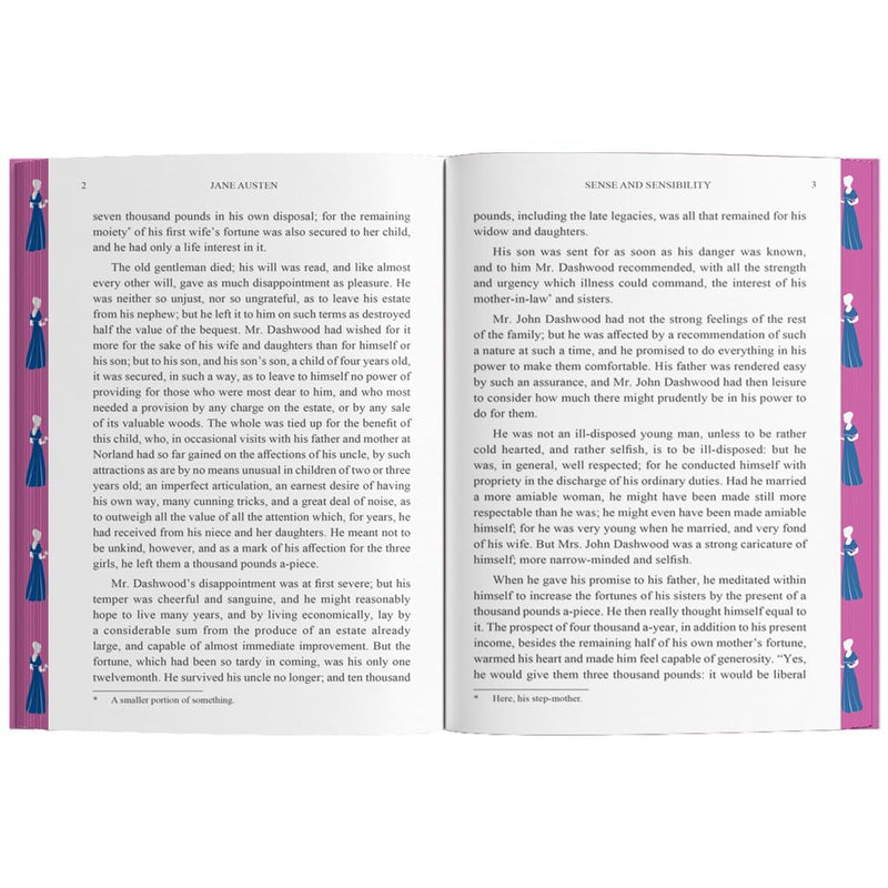 Sense and Sensibility by Jane Austen (Deluxe Hardback Sprayed Edge Edition) - Fiction - Hardback
