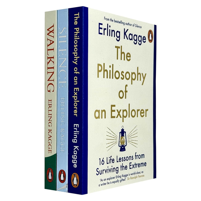Erling Kagge 3 Books Collection Set (Walking One Step at a Time, Silence In the Age of Noise &amp; The Philosophy of an Explorer) - The Book Bundle