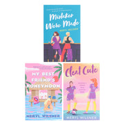 Set of three paperback fiction books by Meryl Wilsner, including Mistakes Were Made, Cleat Cute, and My Best Friend's Honeymoon.