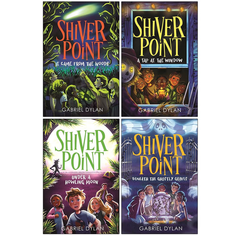 Shiver Point Collection 4 Books Set By Gabriel Dylan (It Came from the Woods, A Tap At The Window, Under A Howling Moon and Beneath the Ghostly Graves) - The Book Bundle