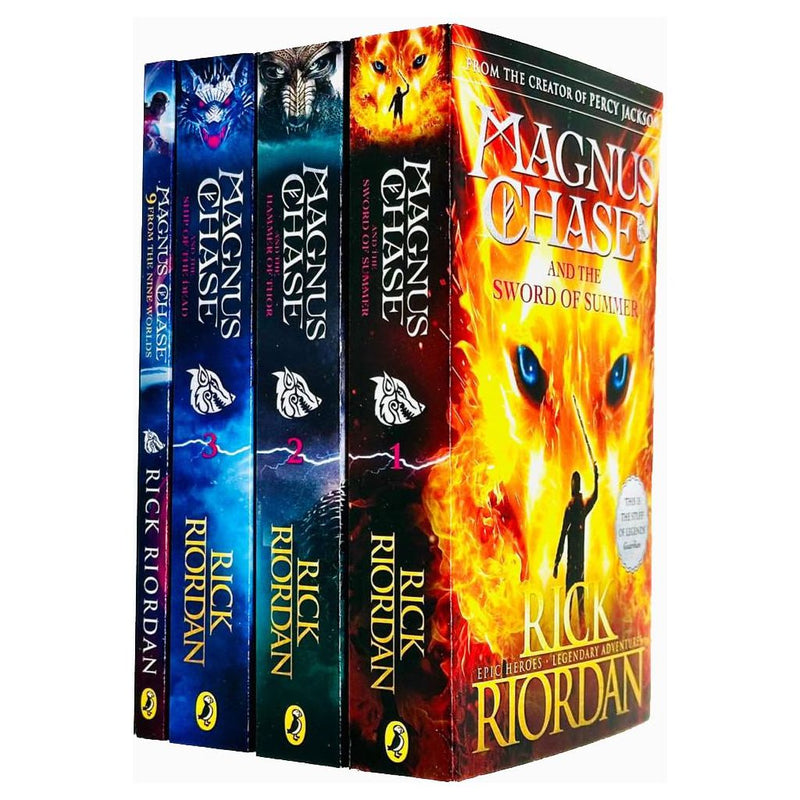 Magnus Chase and the Gods of Asgard 4 Books Collection Set By Rick Riordan (The Sword of Summer) - The Book Bundle