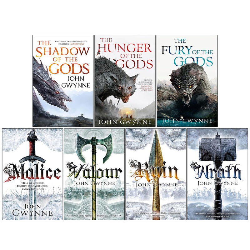 The Faithful and the Fallen & The Bloodsworn Trilogy 7 Books Collection Set by John Gwynne - Fiction - Paperback