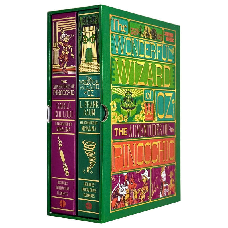 Two classic storybook collections: The Wonderful Wizard of Oz by L. Frank Baum and The Adventures of Pinocchio by Carlo Collodi, Harper Ltd.