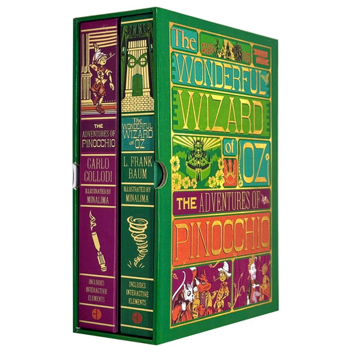 Two classic storybook collections: The Wonderful Wizard of Oz by L. Frank Baum and The Adventures of Pinocchio by Carlo Collodi, Harper Ltd.