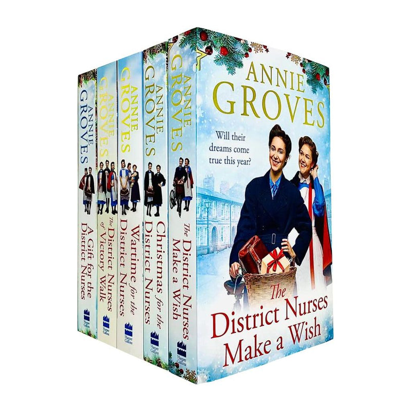 Annie Groves The District Nurses Series Collection 5 Books Set (The District Nurses of Victory Walk) - The Book Bundle