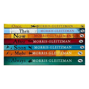 Seven paperback books from Morris Gleitzman's Once Series collection for ages 9–12, featuring colorful covers and engaging stories.