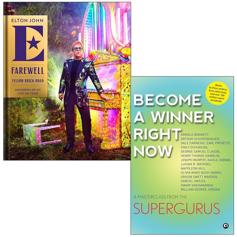 Farewell Yellow Brick Road By Elton John and Become a Winner Right Now By Aleph Book Company 2 Books Collection Set - The Book Bundle