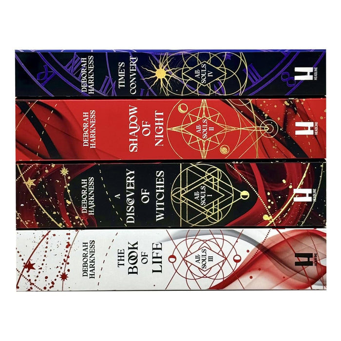 All Souls Trilogy 4 Book Collection Set by Deborah Harkness (Shadow of Night, A Discovery of Witches, The Book of Life, Times Convert)