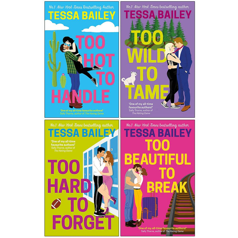 Romancing the Clarksons Series Books 1 - 4 Collection Set by Tessa Bailey (Too Hot to Handle, Too Wild to Tame) - The Book Bundle