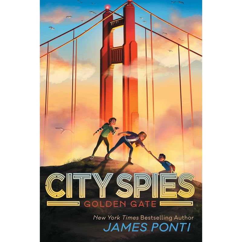 Six-book City Spies series by James Ponti for middle grade readers, featuring colorful book covers in a collection set.