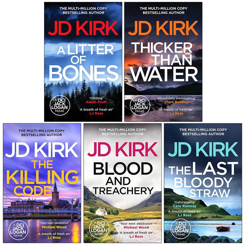 Dci Logan Crime Thrillers 5 Books Collection Set By JD Kirk - Fiction - Paperback