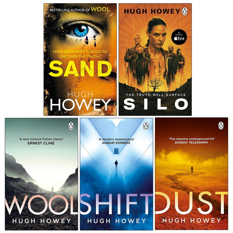 Sand, Silo, Wool, Shift & Dust 5 Books Collection Set by Hugh Howey - Fiction - Paperback