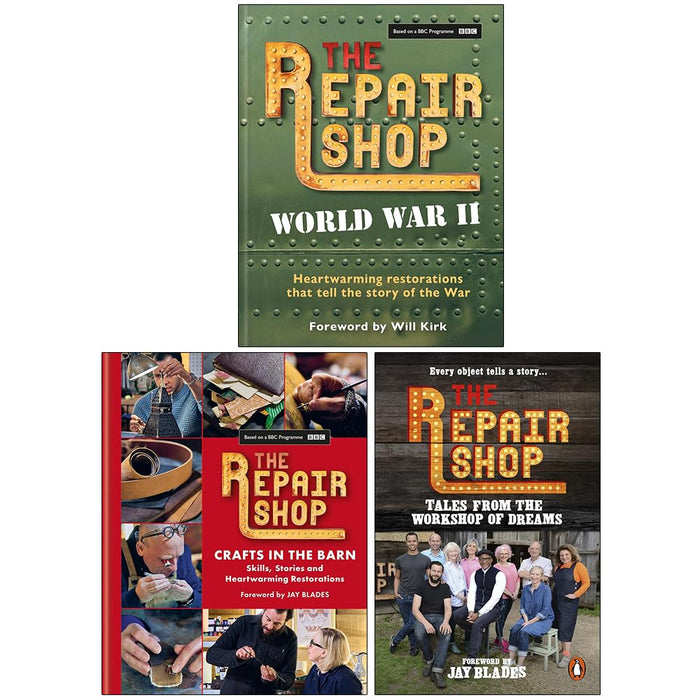 The Repair Shop Collection 3 Books Set By Jayne Dowle, Karen Farrington (The Repair Shop: World War II, The Repair Shop: Crafts in the Barn and The Repair Shop: Tales from the Workshop of Dreams) - The Book Bundle