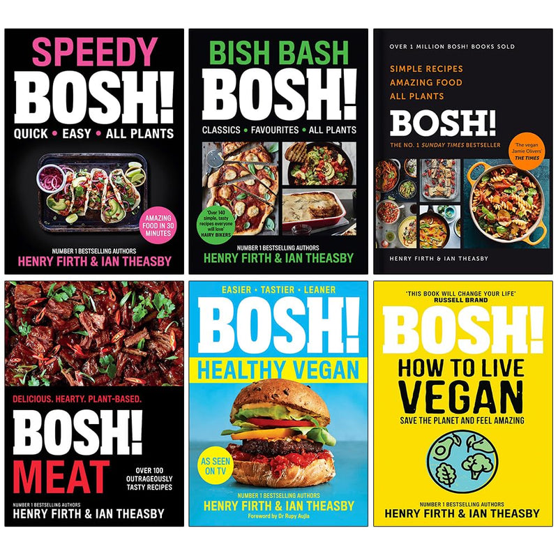 BOSH Series 6 books collection set by Henry Firth and Ian Theasby, featuring colorful book covers on a white background.