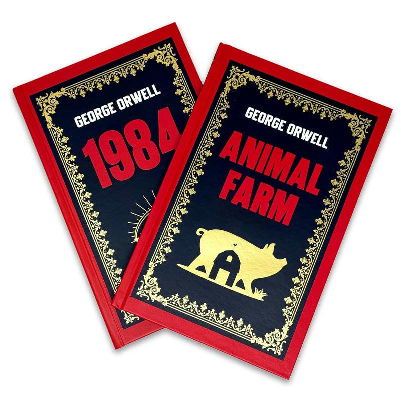 1984 & Animal Farm 2 Books Collection Set by George Orwell - Fiction - Hardcover