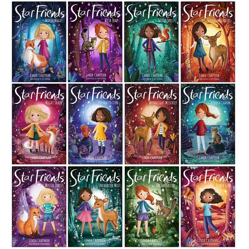 Star Friends Series 12 Books Collection Set by Linda Chapman - Fiction - Paperback