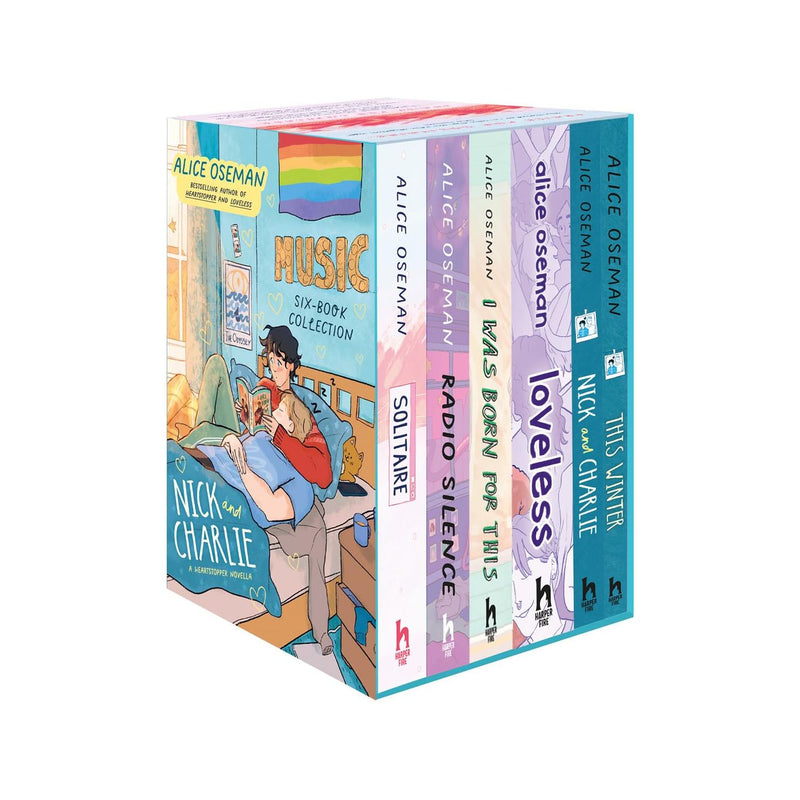 Alice Oseman Six-Book Collection Box Set (Solitaire, Radio Silence, I Was Born For This, Loveless) - The Book Bundle