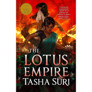 The Burning Kingdoms book collection by Tasha Suri, featuring The Jasmine Throne, The Oleander Sword, and The Lotus Empire, Orbit Ltd.