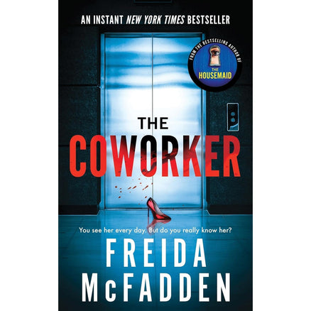 Six paperback fiction books from Freida McFadden's The Teacher, The Coworker, and The Boyfriend collection, published by Poisoned Pen Press.