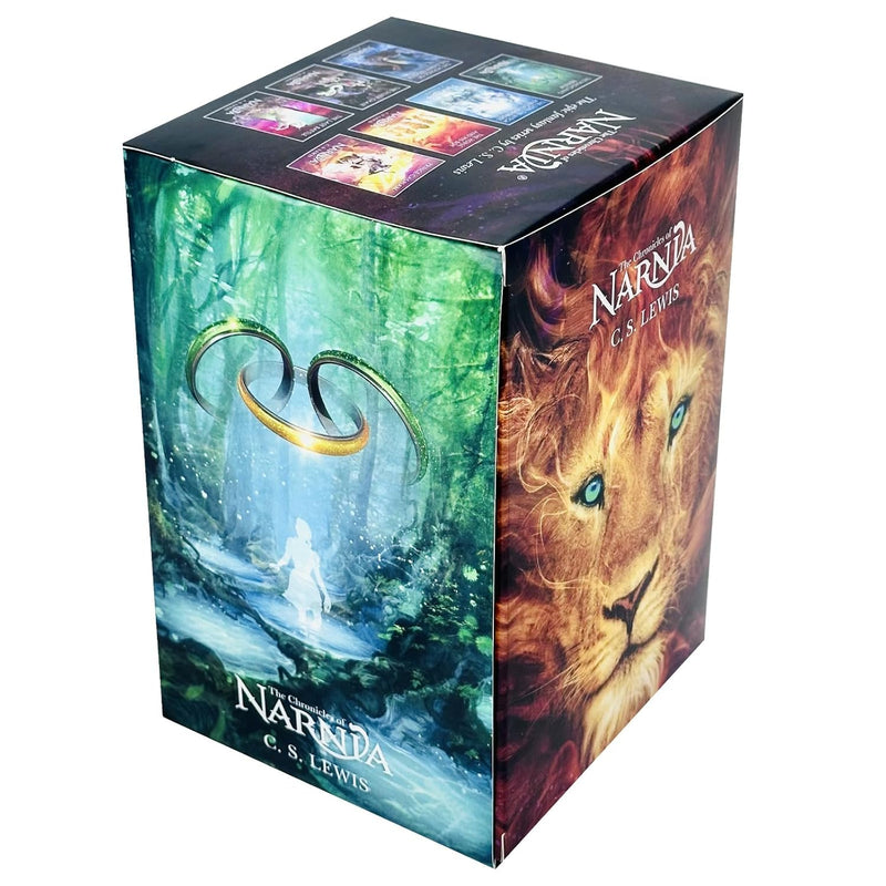 Seven-book collection of The Chronicles of Narnia by C S Lewis, including The Lion, the Witch and the Wardrobe, and The Horse and His Boy.