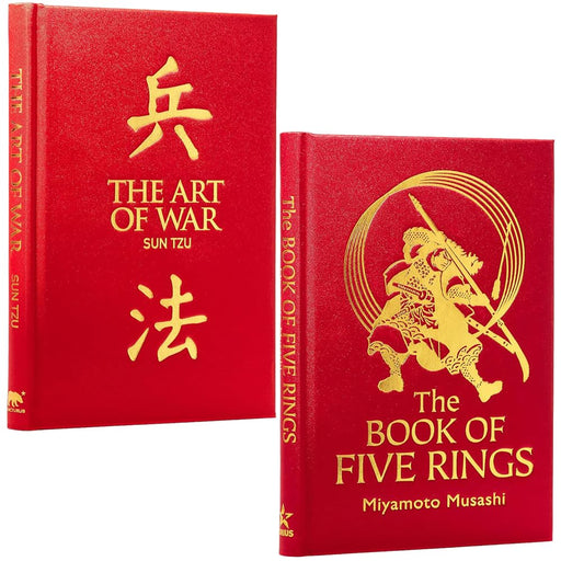 The Art of War Deluxe silkbound edition By Sun Tzu & [Hardcover] The Book of Five Rings By Miyamoto Musashi 2 Books Collection Set - The Book Bundle