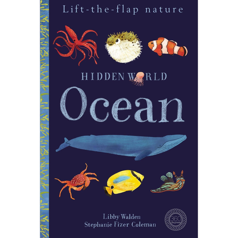 Hidden World: Ocean Lift the Flap Nature Interactive Ocean Discovery for Kids - Non Fiction - Board Book