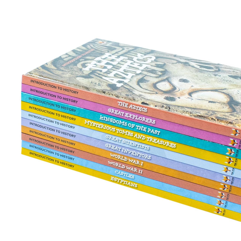 Children Introduction To History For Beginners (Series 2) 10 Hardback Book Collection Set (The Aztecs, Castles, Egyptians, Great Explorers) - The Book Bundle