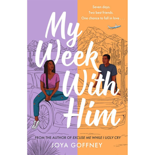 Cover image of "My Week with Him" by Joya Goffney, showing the book's colorful design and title on a white background.