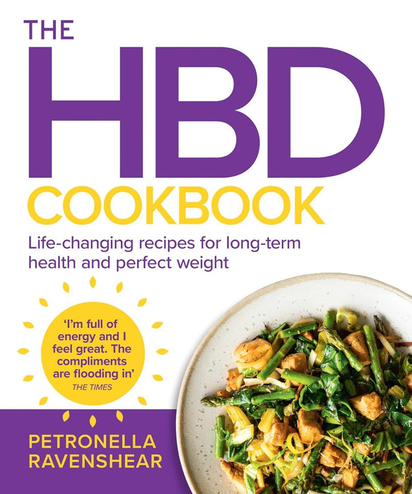 Two cookbook books from Petronella Ravenshear’s HBD Collection, featuring healthy recipes and reset tips, in mixed format.