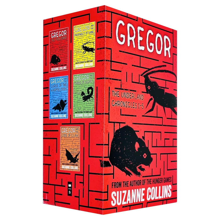 Gregor The Underland Chronicles Series 1-5 Books Collection Set By Suzanne Collins (The Marks of Secrets, Gregor the Overlander, The Prophecy of Bane) - The Book Bundle