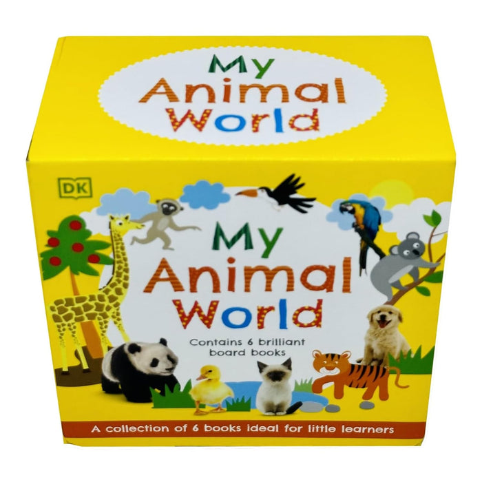DK My Animal World 6 Books Collection Box Set (Baby Animals, Baby Dinosaurs, Cuddly Animals, Farm, Puppies & Wild Animals) - The Book Bundle