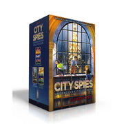 City Spies Undercover book collection by James Ponti, paperback box set featuring three fiction novels with spy adventure themes.