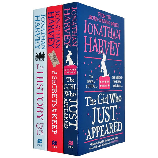Jonathan Harvey 3 Books Collection Set (The Girl Who Just Appeared, The Secrets We Keep and The History of Us) - The Book Bundle