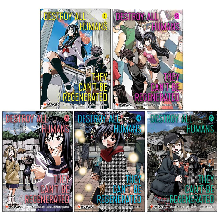 Destroy All Humans. They Can't Be Regenerated. A Magic: The Gathering Manga Vol 1-5 Collection 5 Books Set